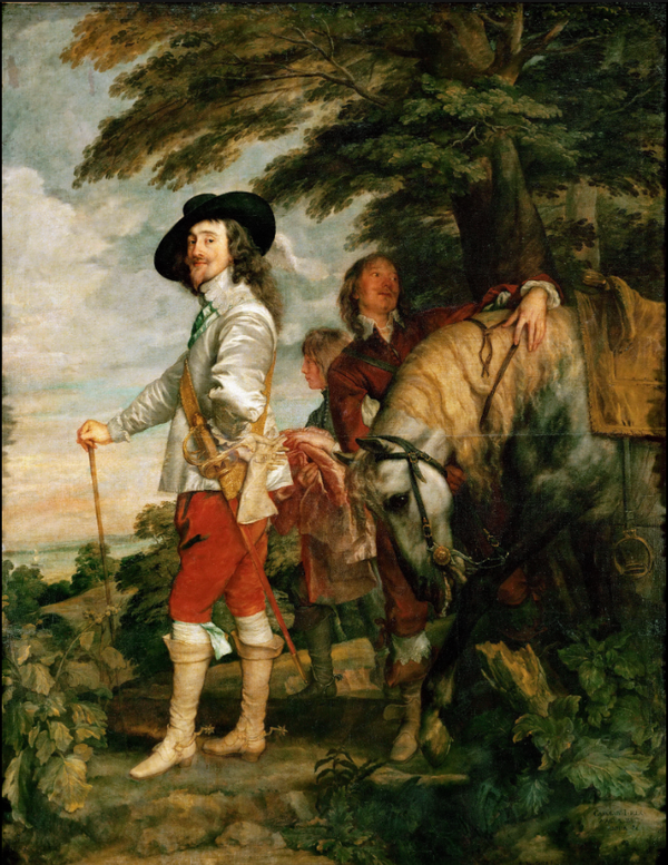 king Charles I on the hunt